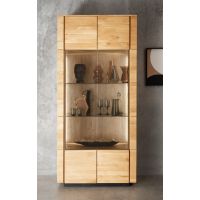 G+K MEBLE - WZ-0623 Witryna II | Dąb olejowany