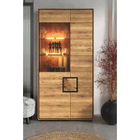 G+K MEBLE - WZ-0625 Witryna II L | Dąb