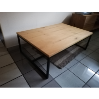 KLOSE - CT21 STOLIK 2112 | 120x80x40 | Dąb dziki | Metal czarny | DOSTĘPNE OD RĘKI