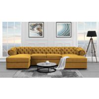 Mars Meble - VALENTINO U GOLD Narożnik z funkcją spania i pojemnikami PROMOCJA