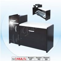 Art. Decoration - 146A/L Szafka na buty z wstawką aluminiową