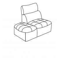 Bydgoskie Meble - DAVOS Segm. 1HT/BK L | segment lewy z pojemnikiem na pościel