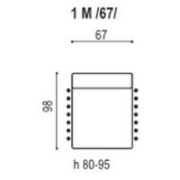 Sofalive - COCO 1M(67) FOTEL BEZ BOKÓW