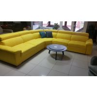 FENIKS MEBLE - GENESIS | Narożnik duży z funkcją spania bez pojemnika | Tkanina Sabbia 943 | DOSTĘPNY OD RĘKI