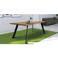 ORTUS - ROMANO Orzech Stół rozkładany | Krawędź naturalna | Grubość blatu 4 cm