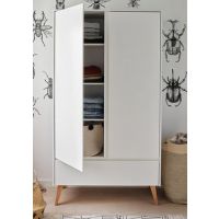 PINIO - SWING Szafa 2-drzwiowa | Biały