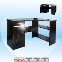 Art. Decoration - 242A Biurko z wstawką aluminiową