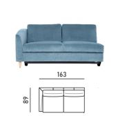 Meblomak - FANO EL.2,5RL | Element 2,5-os. | Lewy | Rozkładany