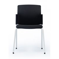 BGROUP - 4JOB Krzesło Konferencyjne SOFT S40 / S45 | Stelaż Metalowy na 4 nogach w opcji Kółka | Oparcie Tapicerowane