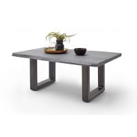 MC AKCENT - CARTAGENA Stolik 110x70x45 | Noga U antyczny przecierany | Akacja szary piaskowany | 58010UGG