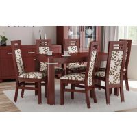 MOSKAŁA MEBLE - Stół 701 rozkładany | ozdobna wstawka srebrna