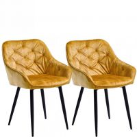 Forte - HAUROKO KRZESŁO komplet 2 szt. KR0146-MET-BLL68