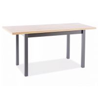 SIGNAL - ADAM Stoł rozkładany 90-125x65 cm | Dąb Artisan | Czarny | z PL