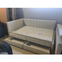 Meblarz - ALFI Łóżko 120/200 z szufladami i wbudowanym materacem | DOSTĘPNE OD REKI