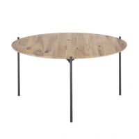 MC AKCENT - ASSUAN Stolik | dąb olejowany/czarny | 58905AS