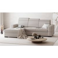 Mars Meble - AXEL MINI Narożnik z funkcją spania i pojemnikiem | DARK GREY – Voss 18 | PROMOCJA