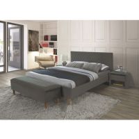 SIGNAL - AZURRO Velvet Łóżko 140x200 | Szary Bluvel 14