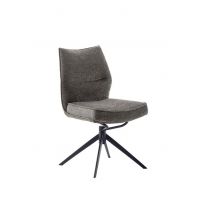 MC AKCENT - ASSENTO A Krzesło | Tkanina cappuccino | Stelaż lakier czarny mat | Obrót siedziska | ASAS62CX | ASGE14SM