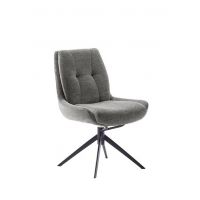MC AKCENT - ASSENTO C Krzesło | Tkanian antracyt | Stelaż lakier czarny mat | Obrót siedziska | ASCS62AN | ASGE14SM