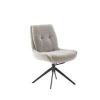 MC AKCENT - ASSENTO C Krzesło | Tkanian krem | Stelaż lakier czarny mat | Obrót siedziska | ASCS62CR | ASGE14SM