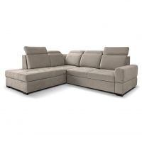 Mars Meble - AXEL L Narożnik z funkcją spania i pojemnikiem | CAPPUCCINO – Voss 34 | PROMOCJA