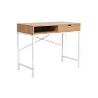 SIGNAL - Biurko B-027 | Dąb | Stelaż Biały