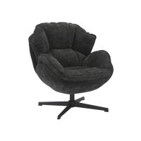 SIGNAL - BETTY Fotel | Tkanina Czarny tap.242 | z MR