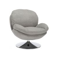 SIGNAL - BRIGITTE BREGO Fotel | Tkanina Brego 07 Szary | z MR