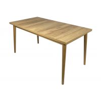 Meblarz - BERGEN Stół prostokąt | 150x80+40 | Nogi okrągłe