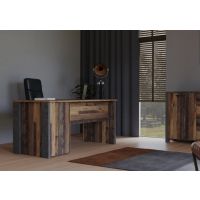 Forte - CLIF CLFB212R-C546 Biurko 160 cm z 4 szufladami