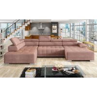 WERSAL - CAMPO XL Narożnik z regulowanymi zagłówkami i elektrycznie wysuwanym siedziskiem