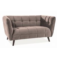 SIGNAL - CASTELLO 2 Velvet Sofa | Tkanina | Beżowy Bluvel 28 | Nogi wenge | z PL