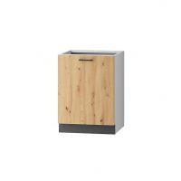 Stolkar - CLARA Szafka D60 P/L | Dolna 60 | 1 drzwi | Dąb artisan