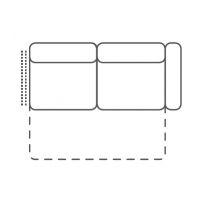 FENIKS MEBLE - COMPASS Sofa 2,5 FR Z funkcją spania | Z bokiem prawym