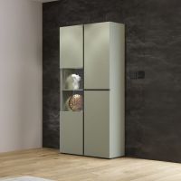 HELVETIA MEBLE WIERUSZÓW - CROSS Witryna 24GWMY12 | zielony / zielony-czarny