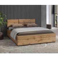 HELVETIA MEBLE WIERUSZÓW - CROSS S Łóżko 160 z pojemnikiem | Dąb wotan | 24N6MY51