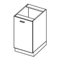 LAYMAN - BLANKA Szafka D45 kuchenna 45 cm dolna