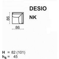 Meblomak - DESIO Element NK narożny kwadratowy