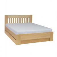 Drewmax - ŁÓŻKO DREWNIANE Bukowe | LK186 BOX | 140x200