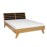 Drewmax - ŁÓŻKO DREWNIANE Dębowe | LK302 | 160x200