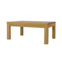 Drewmax - STOLIK DREWNIANY | Dębowy | ST311 | Grubość blatu 2,5 cm | 120x50x80