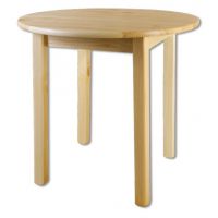 Drewmax - STÓŁ SOSNOWY ST105 | Średnica 80x75