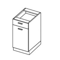 LAYMAN - BLANKA Szafka DS 4/1 kuchenna 40 cm dolna z jedną szufladą (starmotion)