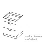 LAYMAN - NAVIA Szafka DS 8/3 kuchenna 80cm dolna z trzema szufladami starmotion