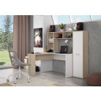 Forte - NET106 ERBB541-T29 Biurko narożne z regałem | dąb sonoma