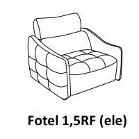 Bydgoskie Meble - DAVOS Fotel 1,5RF ele z elektryczną funkcja relax