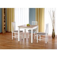 HALMAR - Stół Gracjan 80-160x80 dąb sonoma/biały | z PL