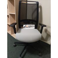 HALMAR - Fotel obrotowy GULIETTA | Czarny | Popielaty ERF8078 | z PL | DOSTĘPNY OD RĘKI