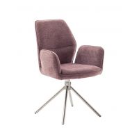 MC AKCENT - GREYTON Krzesło | Obrót siedziska | Tkanina typu szenil Malina | GR4E08HI