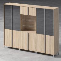 BIURO SERWIS - H-BOX Szafa H-101 | front - akryl (połysk)